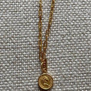 Azlee gold necklace brand new without tags